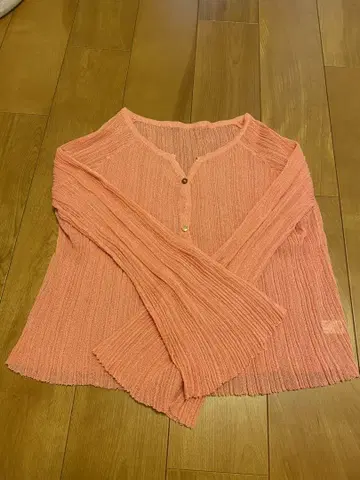 Light 시어 랜덤 RIB 가디건 시루무린