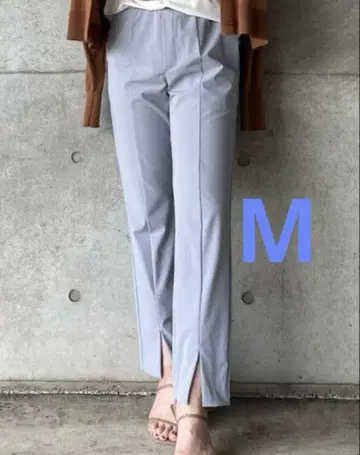 속건성 프론트 슬릿 팬츠 색스 블루 계열 M 앙필로 unfilo