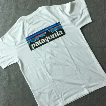 patagonia 파타고니아 티셔츠 남성용 M 사이즈 화이트 새상품급