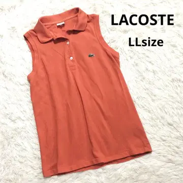 LACOSTE 라코스테 피케 셔츠 슬리브리스 LL 오렌지