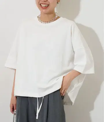 저널 스탠다드 리룸 개더 헴 숏 슬리브 티셔츠