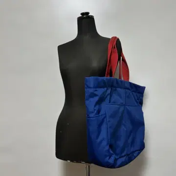 유니클로 퀼팅 토트백 & 미니 파우치 파랑