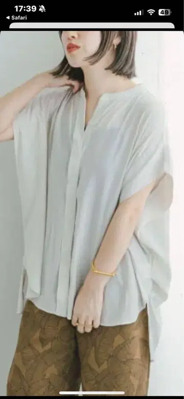 ITEMS URBAN RESEARCH 히요 크루즈 블라우스