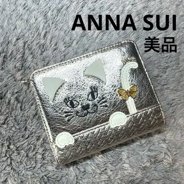 [ 새상품급 ] ANNA SUI 안나수이 반지갑 고양이