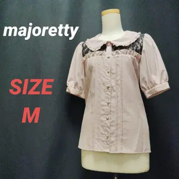majoretty 마조레티 블라우스 프릴 레이스 지뢰계 오부소매