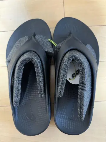 Oofos 블랙 샌들 27cm