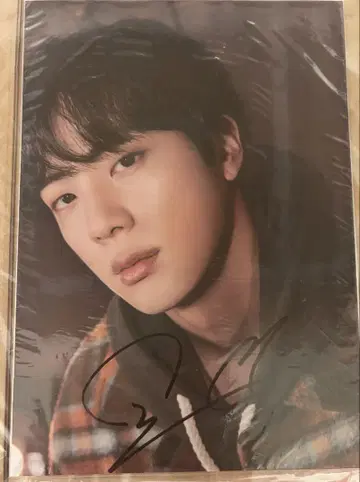 BTSJINHoliday Collection 공식 엽서 친필 사인 포함
