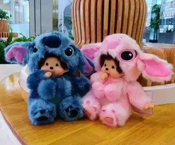몬치치 인형옷 몬치치 스티치 코스튬 봉제인형 2세트