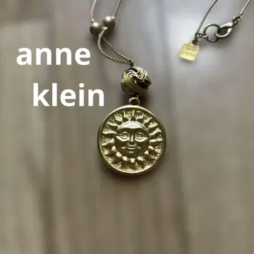 ANNE KLEIN 언클라인 태양 모티브 롱 목걸이 골드