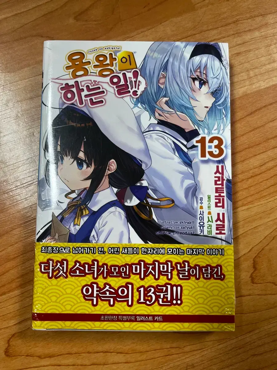 The Ryuo's Work is Never Done! 13 First Edition, sealed