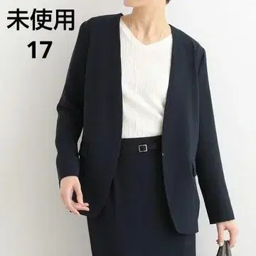 미사용 17 세탁 가능 노카라 재킷 INDIVI