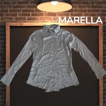 MARELLA 마렐라 긴팔 셔츠 블라우스 실크 혼방