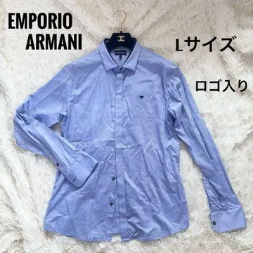 EMPORIO ARMANI 아르마니 긴팔 셔츠 스카이블루 L