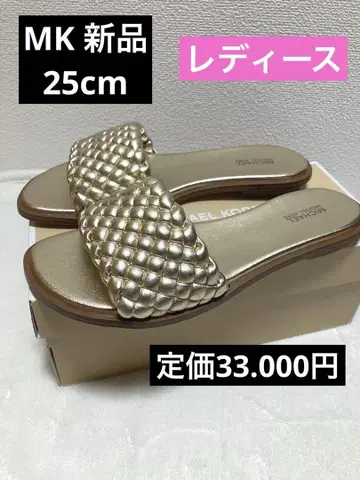 MICHAEL KORS 골드 샌들