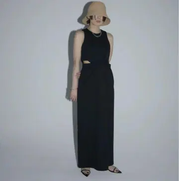 louren waist twist pencil dress S black