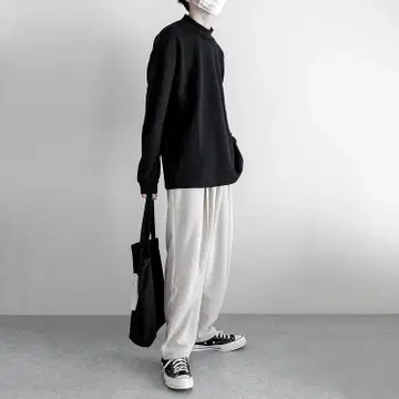 [ UNIQLO U ] 맨투맨 개더 팬츠 21 AW U