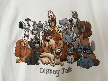 디즈니 빈티지 강아지 모음 T셔츠 L 사이즈 WDW 90년대