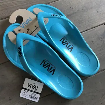 VIVA! 비바 아일랜드 샌들 오션 스카이블루 비치 샌들 27cm