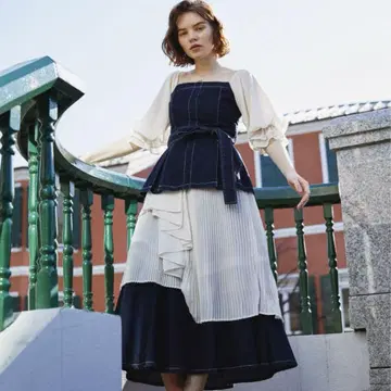 새상품급 라벨에뛰드 데님 셋업 LA BELLE ETUDE