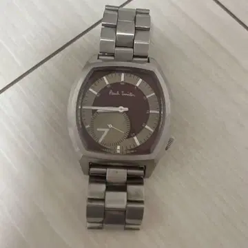 Paul Smith 아날로그 시계 실버