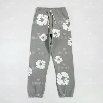 Denim Tears 데님 티어스 스웨트 팬츠 그레이 S
