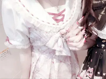 LIZLISA sewing bear 패턴 셋업 핑크
