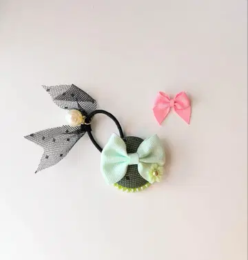 럭키 컬러 & 최애 컬러 머리끈 라이트 그린