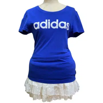 Y2K adidas 피치T 티셔츠 헤이세이 갸루 맥브링 블루