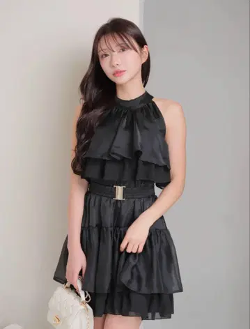 LIP SERVICE 볼륨 티어드 아메슬리 튜닉
