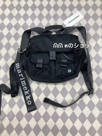 marimekko 블랙 숄더백 백팩 미니