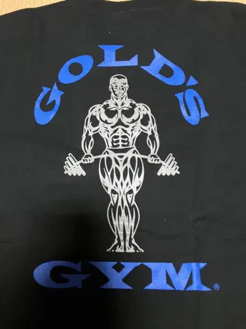 GOLD GYM 백 프린트 T셔츠