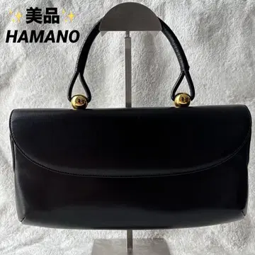 새상품급 HAMANO 핸드백 포멀 로얄 모델 골드 금장 장식