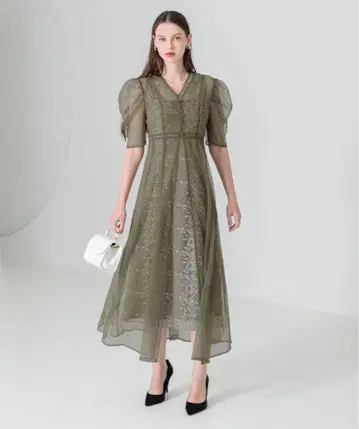 Leja 드레스 그린 SMALL