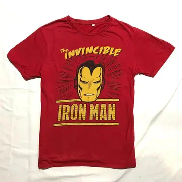 마블 아이언맨 티셔츠 M 레드 MARVEL 아메리칸 코믹스 Tee