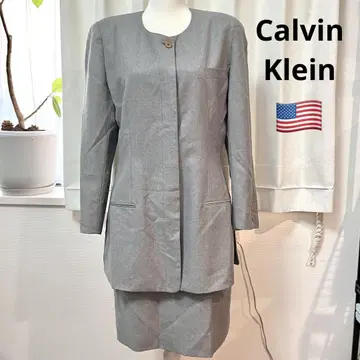 Calvin Klein 그레이 스커트 셋업 자켓