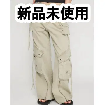 LAGUAGEM 라구아젬 와이드 플레어 카고 팬츠 데님