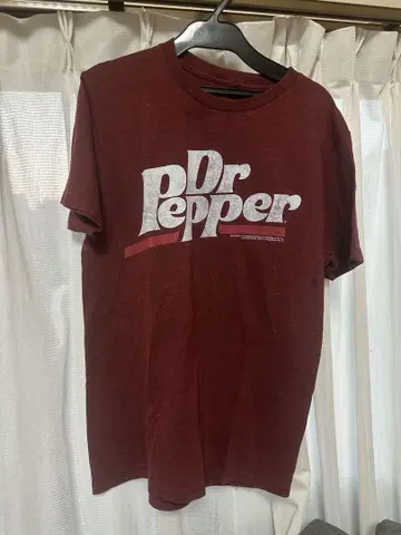 Dr Pepper 버건디 티셔츠 S