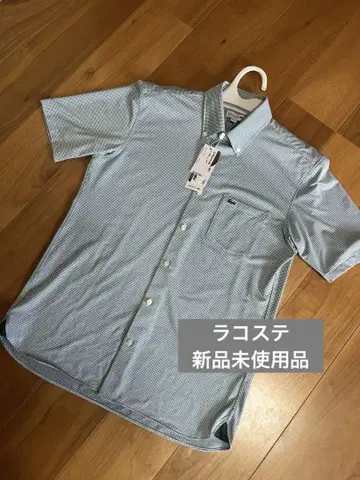 라코스테 마이크로 체크 저지 셔츠 XL 미사용 새상품