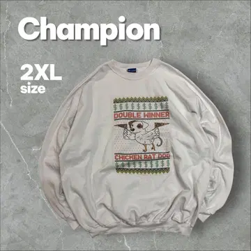 Champion 미국 수입 맨투맨 2XL 화이트 빅 사이즈 속기모