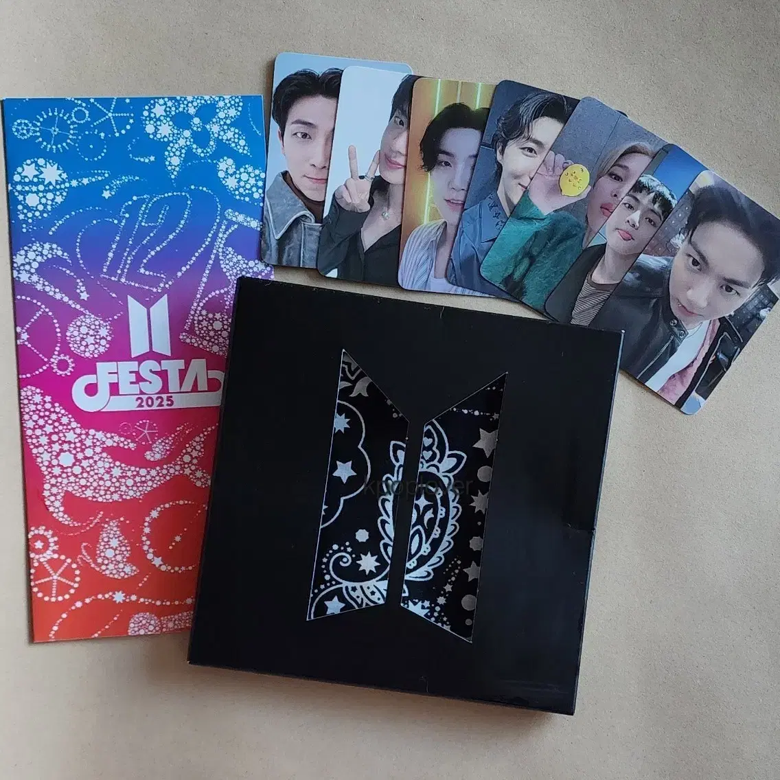 2025 Bts FESTA ARMY Zone Photocard Bandana Set on Bunjang