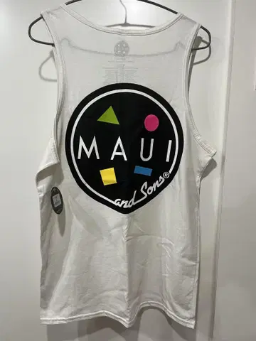 MAUI and Sons 탱크탑 M 화이트 마우이앤선즈