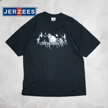 JERZEES 'simplekill' 밴드 티 블랙 XL