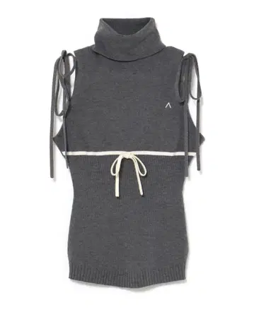 andmary Adele ribbon tank gray