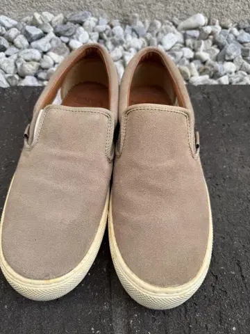 VANS 베이지 스웨이드 슬립온