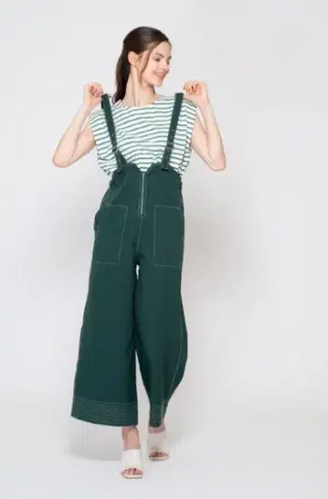 새상품급 YEVS 살로펫 올인원 프리 사이즈 그린