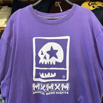 MAGICAL MOSH MISFITS M x M x M 스컬 퍼플 티셔츠