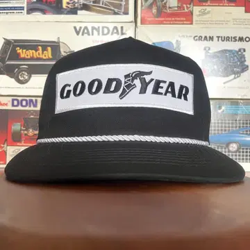 새상품 캡 블랙 GOOD YEAR cotton 트래커캡