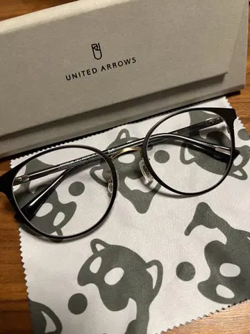 Zoff x UNITED ARROWS 라운드 안경 블랙