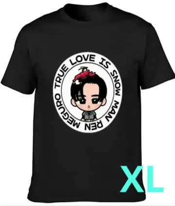 SnowMan 메구로 렌 반팔 T셔츠 블랙 XL 1