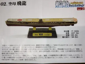함선 키트 컬렉션 일본 해군 항공모함 히류 에프토이즈 1/2000